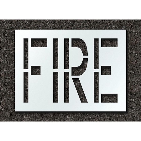 Rae Pavement Stencil, Fire, STL-108-72401 STL-108-72401