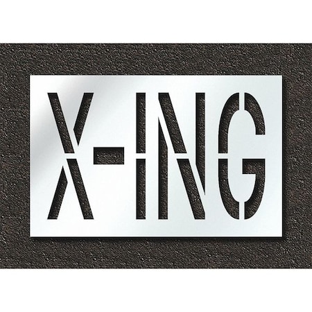 Rae Pavement Stencil, X-ing, STL-108-72427 STL-108-72427