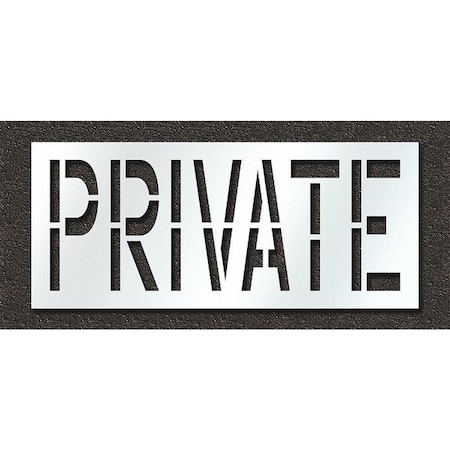 Rae Pavement Stencil, Private, STL-108-72429 STL-108-72429