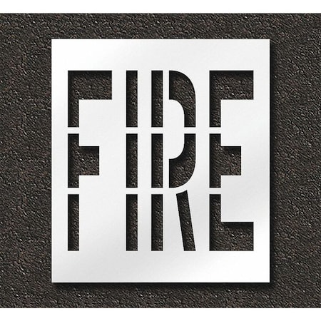 Rae Pavement Stencil, Fire, STL-108-73601 STL-108-73601
