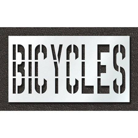Rae Pavement Stencil, Bicycles, STL-108-73618 STL-108-73618