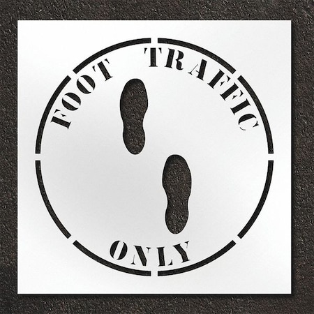 Rae Pavement Stencil, Foot Traffic Only, STL-108-14811 STL-108-14811