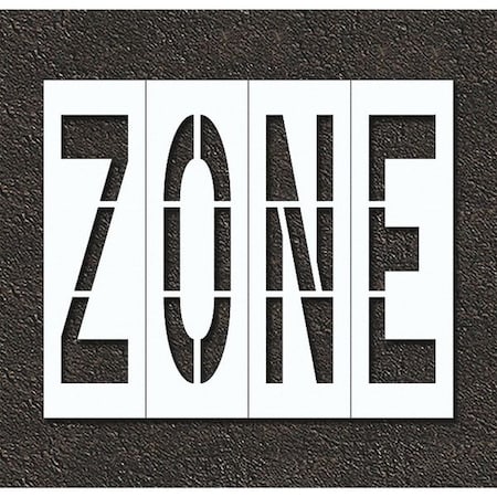 Rae Pavement Stencil, Zone, STL-108-74824 STL-108-74824