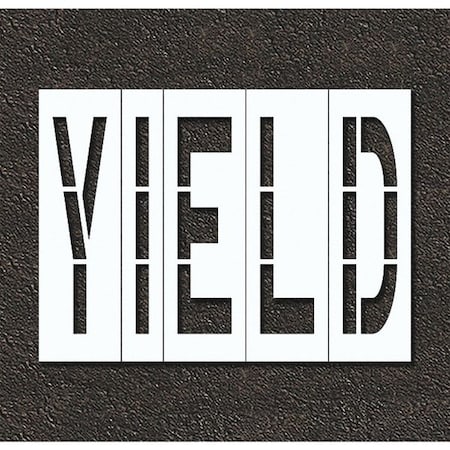 Rae Pavement Stencil, Yield, STL-108-74826 STL-108-74826