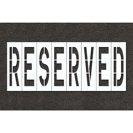 Rae Pavement Stencil, Reserved, STL-108-74833 STL-108-74833