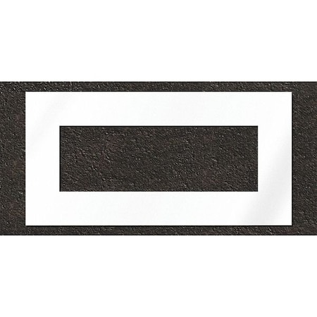 Rae Pavement Stencil, Symbol, Highway Rectangle, 24 in Character Height, Not Applicable Font, Clear STL-108-5210