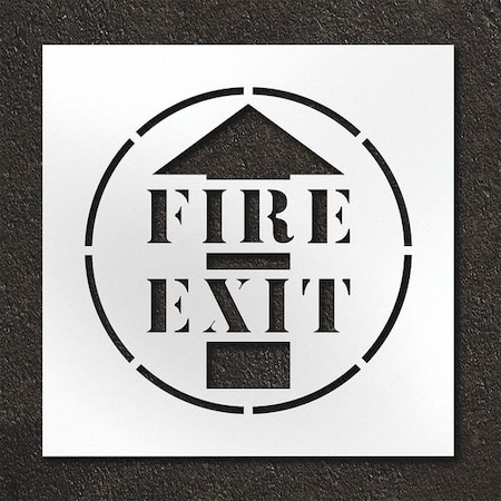 Rae Pavement Stencil, Fire Exit, STL-108-12406 STL-108-12406