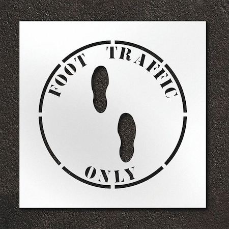 Rae Pavement Stencil, Foot Traffic Only, STL-108-12411 STL-108-12411