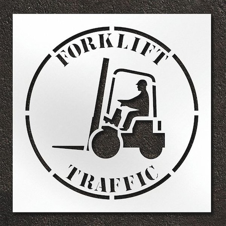Rae Pavement Stencil, Forklift Traffic, STL-108-14802 STL-108-14802