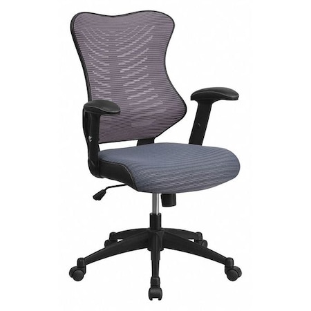Flash Furniture Executive Chair, Gray  Seat, Mesh Back BL-ZP-806-GY-GG