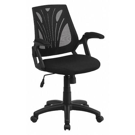 Flash Furniture Mesh Task Chair, 21 1/2-, Padded, Back, Seat, Frame: Black GO-WY-82-GG