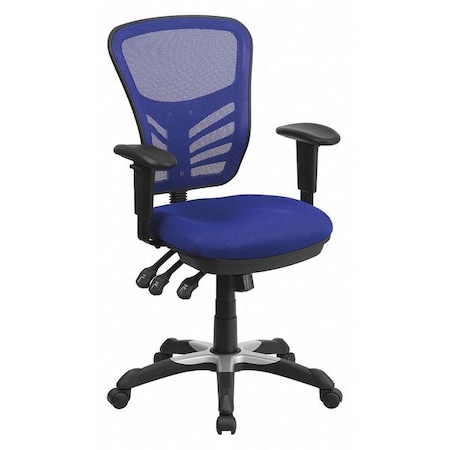 Flash Furniture Executive Chair, Blue Seat, Mesh Back HL-0001-BL-GG
