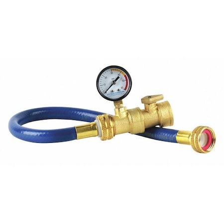 Safe-T-Seal Water Fill Hose, Brass, 3/4" MHT TTMP-WFG