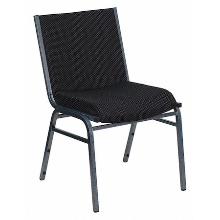 Flash Furniture Stack Chair, Black Seat, Fabric Seat XU-60153-BK-GG