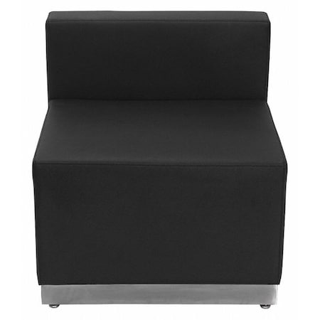 Flash Furniture Hercules Guest Chair, Black Seat, Black Back, 25 1/2" W 25 1/4" L 27" H, No Arms ZB-803-CHAIR-BK-GG