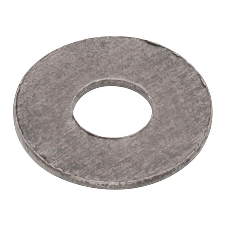 Zoro Select Flat Washer, For Screw Size #2 , Titanium Plain Finish, 5 PK WAS406#2