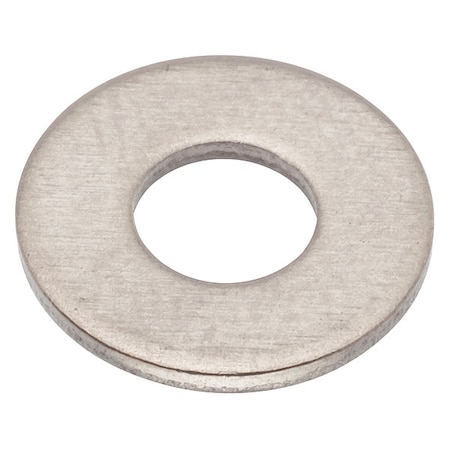 Zoro Select Flat Washer, For Screw Size #8 , Titanium Plain Finish, 5 PK WAS406#8