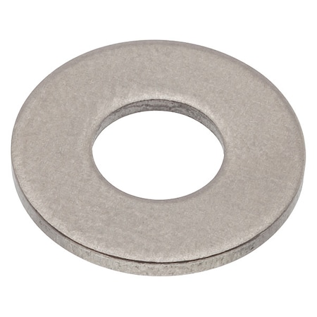Zoro Select Flat Washer, For Screw Size #10 , Titanium Plain Finish, 5 PK WAS406#10