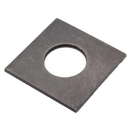 Zoro Select Square Washer, Fits Bolt Size 7/8 in , Steel Black Oxide Finish Z8932-BOX