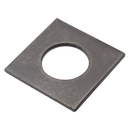 Zoro Select Square Washer, Fits Bolt Size 1 in , Steel Black Oxide Finish Z8933-BOX