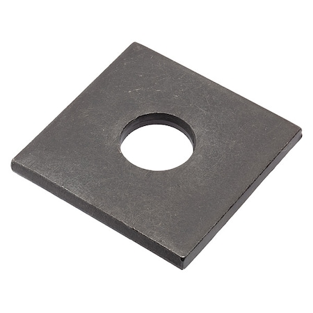 Zoro Select Square Washer, Fits Bolt Size 5/8 in , Low Carbon Steel Black Oxide Finish Z8938-BOX