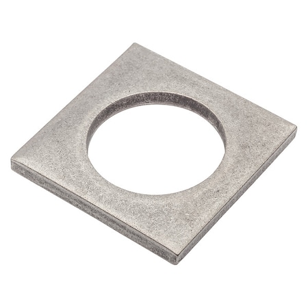 Zoro Select Square Washer, Fits Bolt Size 1 1/4 in , 18-8 Stainless Steel Plain Finish Z8951-188