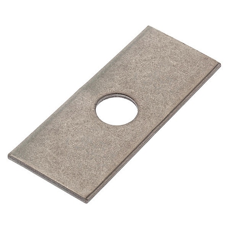 Zoro Select Square Washer, Fits Bolt Size 5/8 in , 18-8 Stainless Steel Plain Finish Z8773-188