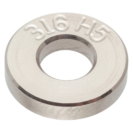 Zoro Select Flat Washer, For Screw Size #10 , Stainless Steel Plain Finish Z9263-316H5