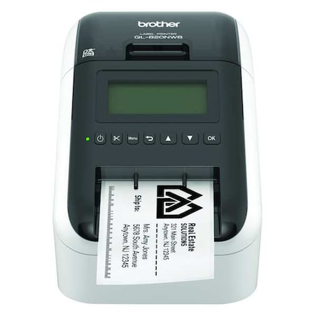 Brother Desktop Label Printer, 300 dpi / 600 dpi, 2.3 in Max. Print Width, Brother QL QL-820NWB