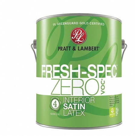 Pratt & Lambert Interior Paint, Satin, Latex Base, Hesperia, 1 gal 0000Z0580-16
