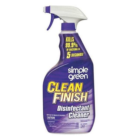 SIMPLE GREEN Cleaner and Disinfectant, 32 oz. Trigger Spray Bottle, Unscented 2810001201032