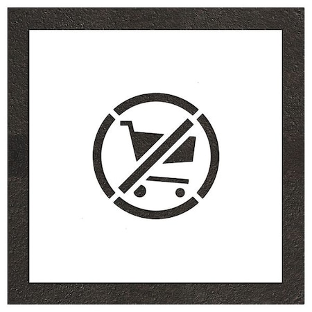 Rae Pavement Stencil, Symbol, Parking Lot Symbols, 8 in Character Height, Not Applicable Font, White STL-116-50837