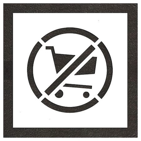 Rae Pavement Stencil, Symbol, Parking Lot Symbols, 24 in Character Height, White, 1 Pieces STL-116-52437