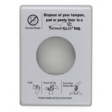 Hospeco Sanitary Disposal Bag Dispenser, 5-1/4" H SDSC