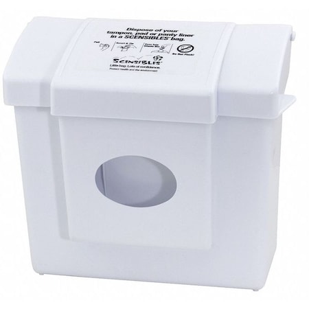 HOSPECO Sanitary Receptacle and Liner, 9-3/4" H CDW