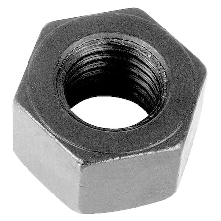 Te-Co Heavy Hex Nut, 1/2"-13, Alloy Steel, Grade 2, Black Oxide, 31/64 in Ht, 10 PK 42105