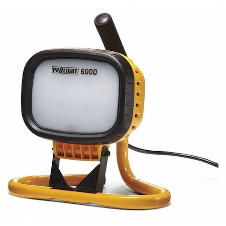 Prolight Temporary Job Site Light, 6000 lm, Bk/Yl 515101