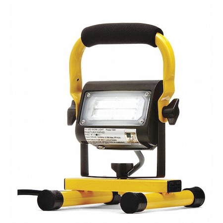 Southwire Temporary Job Site Light, 1440 lm, Bk/Yl 411015