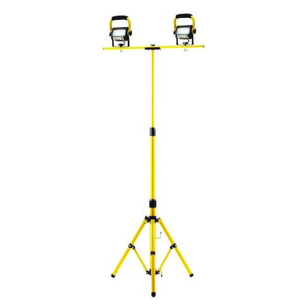 Southwire Temporary Job Site Light, 2880 lm, Bk/Yl 411315