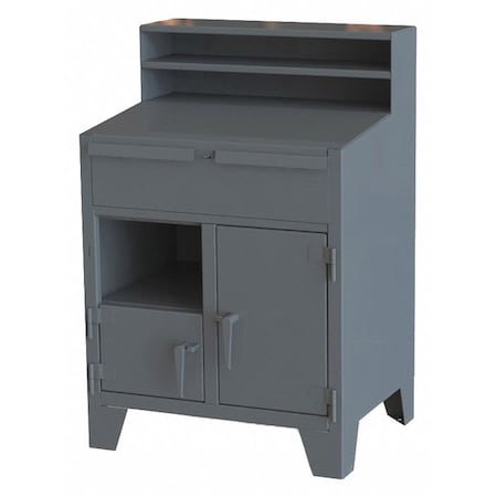 Greene Manufacturing Cabinet Shop Desk, 54" H, Charcoal Gray CBX-1SD4S