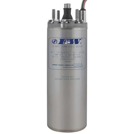 Flint & Walling Deep Well Submersible Pump Motor, 1/2 HP 137412