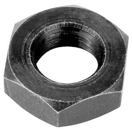 Te-Co Heavy Jam Nut, 3/8", Alloy Steel, Grade 2, Black Oxide, 15/64 in Ht, 10 PK 42203