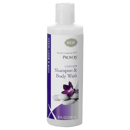 Provon Ultimate Shampoo & Body Wash, 8oz Bottle, Herbal, PK48 4227-48