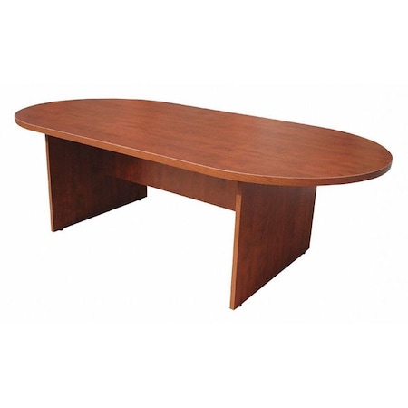Boss Race Track Conference Table Conference Table, 43" D X 29-1/2" H, 95" W X Wood, Mahogany N136-M