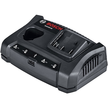 BOSCH Battery Charger, Li-Ion, 2 Ports GAX1218V-30