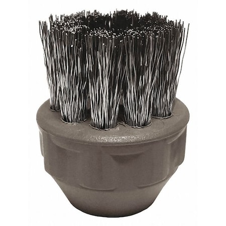 Apex Steam Technologies Gray Circular Nylon Brush, Size 1" L 000031218