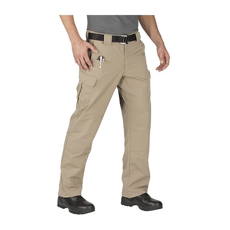 5.11 Men's Stryke Pant, L, Stone, 65% Polyester/35% Cotton Flex-Tac Mechanical Stretch Ripstop 74369ABR-070-34-32