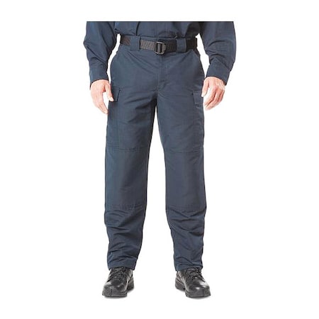 5.11 Tactical Pants, 46 in, Navy, 100% Polyester (Main), 13% Spandex (Stretch Panels), 87% Polyester 74462L