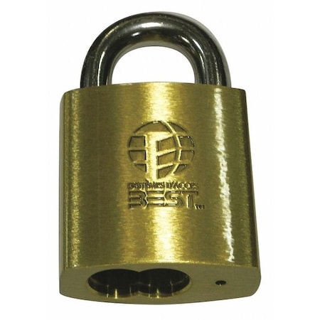 Best Padlock, Coreless, Long Shackle, Rectangular Steel Body, Stainless Steel Shackle, 7/8 in W 21B722L606
