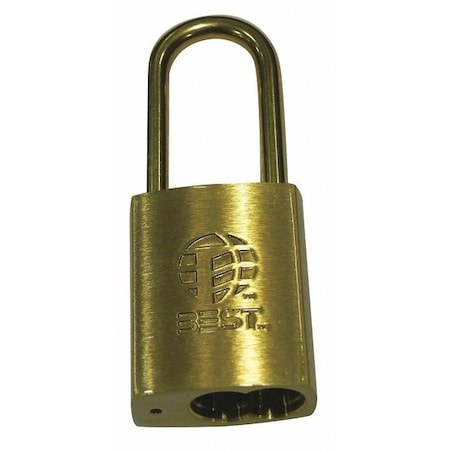 Best Padlock, Coreless, Long Shackle, Rectangular Steel Body, Stainless Steel Shackle, 7/8 in W 21B782L606